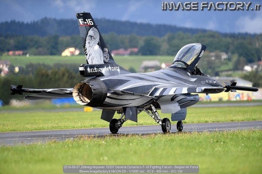 2019-09-07 Zeltweg Airpower 10337 General Dynamics F-16 Fighting Falcon - Belgian Air Force